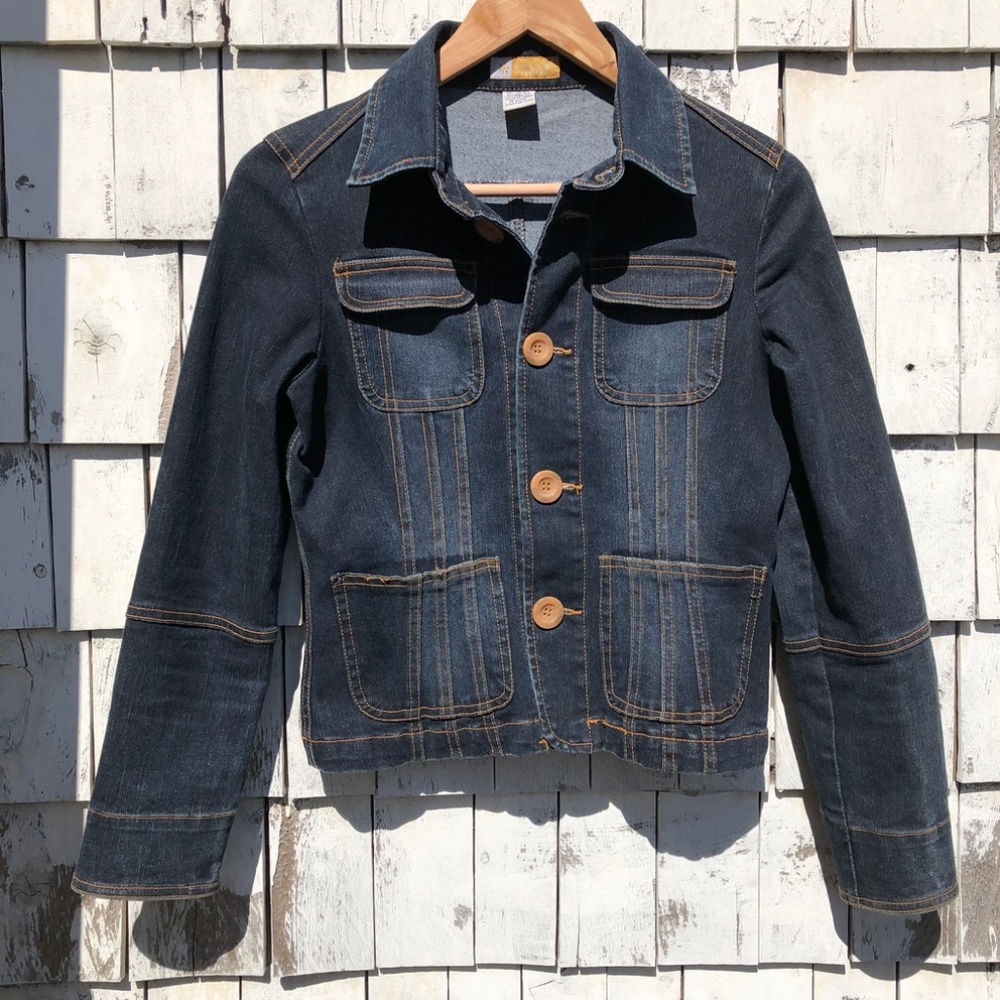 Tulle Petite  Button Down Denim Jacket sz.PM